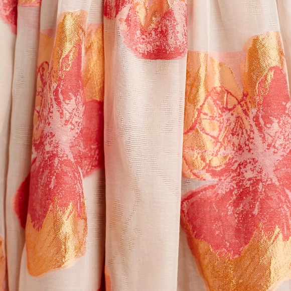 Anthropologie Tracy Reese Blazing Hibiscus Dress - Picture 2 of 3